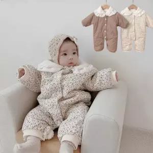 유아동우주복 작은꽃레이스카라양털기모아동 우주복205013