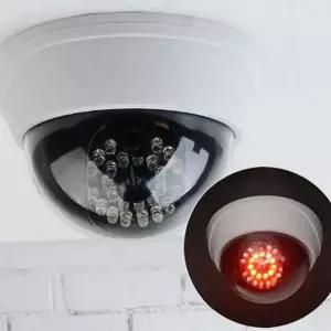 [골드스마일]가정용 모형 카메라 돔형 가짜 cctv 보안 실내 LED돔형가짜