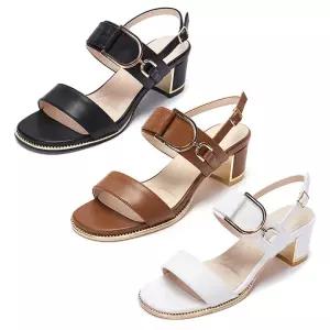 [무크] 여화 조엘 골드버클 스트랩샌들 3colors