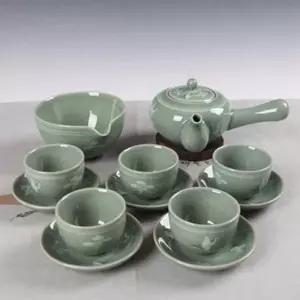 청자 다기 도자기 다기 전통 숙우 선물용 5인 주전자 숙우세트
