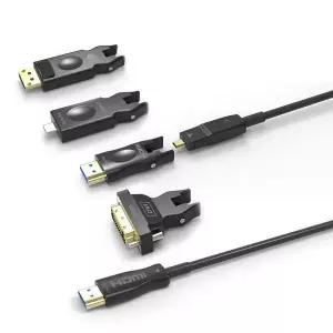 (COMS) 009GXQ30 AOC 분리형 5 in 1 리피터 HDMI 광케이블 5M