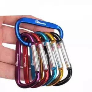 [콩심팥심]d형 카라비너 알루미늄 카라비너 고강도 다용도 아웃도어 캠핑용