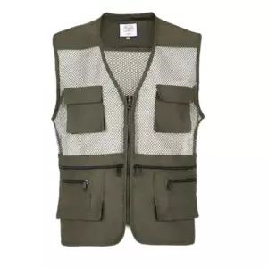 남성 여름 아웃도어 낚시용 메쉬 멀티 포켓 조끼