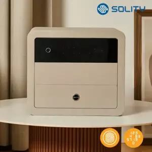 솔리티 SF-200B 금고 지문인식 비상키 비밀번호 듀얼인증 가정용 사무용 미니 스마트 개인 소형