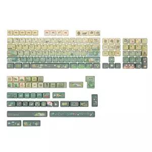 호환  KiiBOOM  Cosydiaries Rainy Froggy Day 144 키캡 세트 MOA체리 프로파일 60%65%75%TKL풀 사이즈용 5