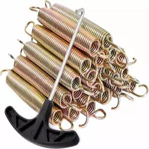 ACWARM HOME 20개 트램펄린 스프링 5.5/6.5인치 헤비 듀티 아연 도금 강철 고장력 교체 키트(T-Hook