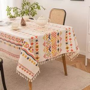 북유럽 보헤미안 식탁보 패턴 방수 식탁보 주방테이블 인테리어