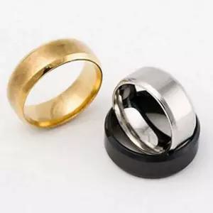 반지 커플반지 두꺼운 우정 커플 데일리 심플 무광 선물 실버반지