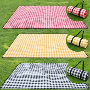 대형 피크닉돗자리 체크 방수 돗자리 4인용 캠핑 여행 매트