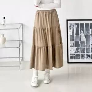 [다잇템] 여성 후레아 골덴 고무줄 MAXI 치마_24639689_588872