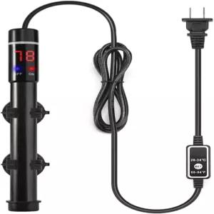 다투 잠수식 수족관 히터 100W 티타늄 합금 어항 100와트 외부 온도 제어 조절기 소금 및 담수용 디지털
