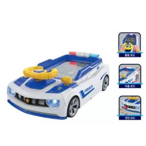 어드벤처 폴리스카 게임 화이트 경찰차 핸들 운전놀이 시뮬레이션 자동차 장난감