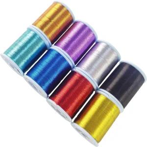 로드 가이드 불라이딩용 아벤틱 금속 낚싯대 포장 실 8PCS 100Yds/스풀 500D 나일론 라인 건축 자재