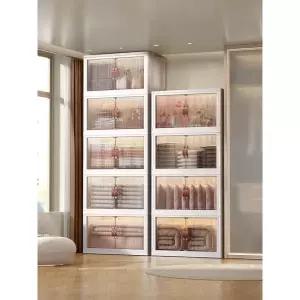 프리미엄 다용도 초대형 이동식 수납장 리빙박스 특대형 양문형 60cm폭 1단