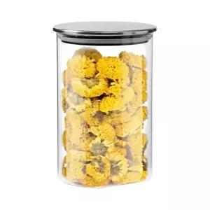 내열 유리 용기 (2p 8.5cm 550ml) DK35밀폐병 원형 잡곡보관 차보관 주방용품 과일청 밀폐캐니스터 잼병