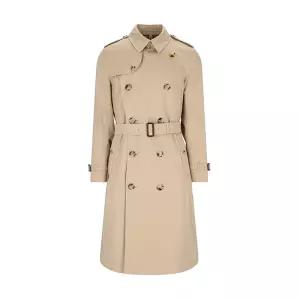 버버리 롱 켄싱턴 헤리티지 허니 남성 트렌치코트 8079385