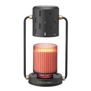 LA JOLY MUSE 캔들 워머 램프, 워밍업 접시 포함, 왁스 멜팅을 위한 타이머 및 디머 가정 장식용 전기 멜터, 소형 대형 캔들과 호환, 전구 포함