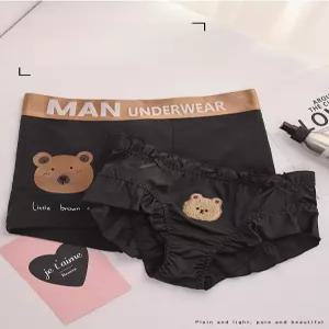 커플팬티 커플 속옷세트 곰 남여