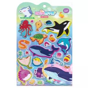 아기완구 고래 문어 거북이 스티커 스티커북 어린이 딸아이 학습완구 학습
