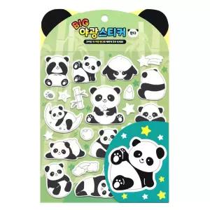 아동완구 야광스티커 팬더 아트스티커 아기스티커 유아미술 유아동스티커