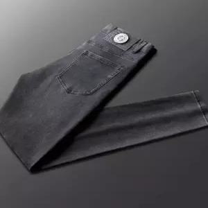 팬츠 회색 스판 프리미엄 럭셔리 남자배기바지 스키니진 청바지 홍콩 9부 ible1