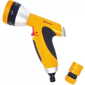 가드닝 7종물줄기 고정버튼 수압조절 방아쇠 메탈 분사기 화단물주기 수도호스 마당관리 세차용품 청소용