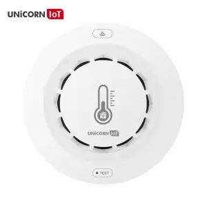 유니콘 IOT 스마트 3 IN1 온도 습도 연기감지센서 경고 알람 WIFI방식 전용앱 TS-S3