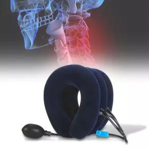 [베스트TOP100]휴대용 목견인기 거북목 일자목 스트레칭기 경추 지지 받침대 목이완 늘리기 목고정 에어쿠