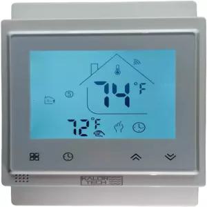 전기 베이스보드 히터용 KALOR TECH Wi-Fi 스마트 온도 조절기 120-240V 시스템 월 플레이트 LCD 화씨