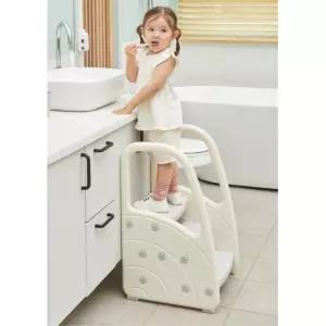 어린이집 화장실 세면대 유아3단계단 디딤대 싱크대 아기사다리 유아디딤대 욕실 세면대계단
