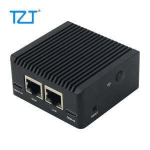 TZT NanoPi R2S Plus 콤보 미니 라우터(IoT 개발 보드 + 금속 케이스 포함) RK3328 1GB RAM 32GB eMMC