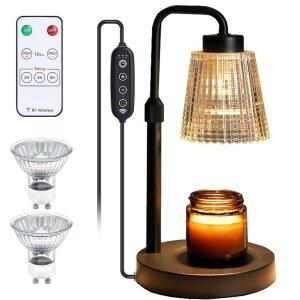 리모컨, 조절 가능한 높이, 타이머, 디밍 모나데모 불 없는 양초 워머, 병 캔들을 위한 왁스 녹이기, 전구 2개