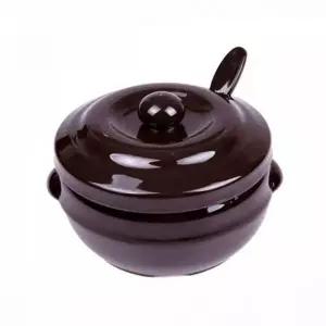 항아리 다용도 작은 주방 세라믹 장독대 덮개 조미료 테이블