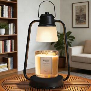 타이머 디머블이 있는 데쿠카 캔들 워머 램프, 엄마 여동생 여자친구를 위한 생일 크리스마스 선물, 집들이 선물용 빈티지 장식 전구 2개가 달린 병 캔들을 전기 왁스 멜트 워머,