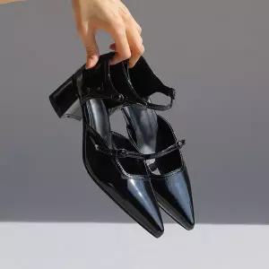 [바닐라슈] 나리엔 글로시 2스트랩 메리제인 펌프스(5cm)