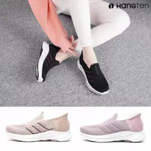 행텐 핸즈프리 여성용 니트 워킹화 HT-5603 발편한 슬립온 스니커즈 단화