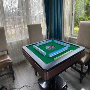 X300 최고의 프리미엄 자동 접이식 마작 테이블 - 커버 1년 보증 (커피 36mm 144pc 중국산 소형 타일 번호