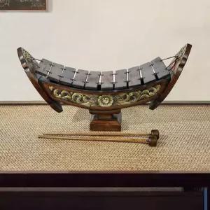 티크우드 막대 노트 전통 태국 음표 우드