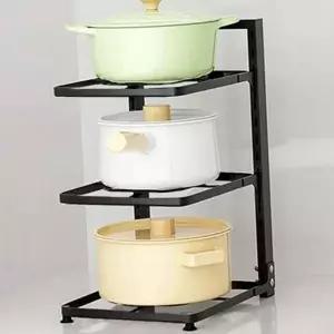 프라이팬 정리대 냄비 정리대 주방 싱크대 탄소강 선반 수납