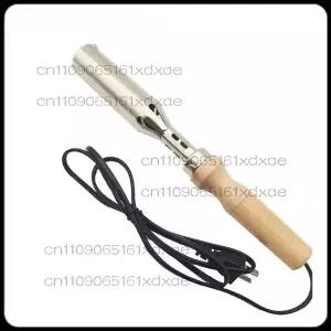 호환  300W 열 프레스 전기 다리미 케이크 브랜딩 대나무 가죽 스탬프 구리 몰드 우드 번 로고 아이언 브래