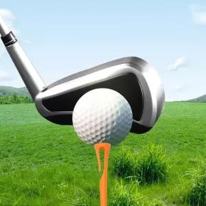 이지샷 6개입(오렌지) 숏티 골프티꽂이 티꽂이 골프티 골프핀 롱티