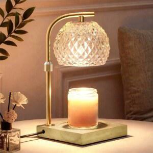 타이머가 장착된 모칼리도 캔들 워머 램프, 디밍 가능한 전기 조절 가능 높이, 향이 나는 병 캔들을 위한 상단 멜터 클리어, 엄마 여성을 선물