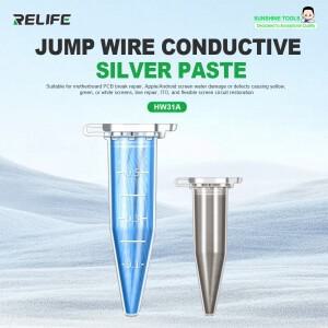 RELIFE HW31A 점프 와이어 전도성 실버 페이스트 휴대폰 PCB 수리용 ITO 플렉시블 스크린 도구