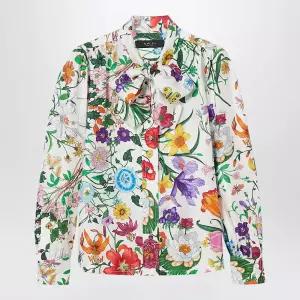 플로라 실크 트윌 셔츠 865715ZAUU8 9413