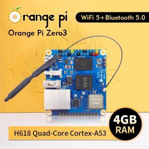 Orange Pi Zero 3 개발 보드 싱글 컴퓨터, 4GB RAM, Allwinner H618, WiFi + BT5.0 기가비트 LAN, 미니 PC,
