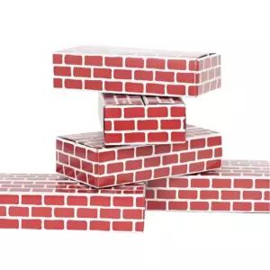 벽돌블록 종이벽돌 단색 쌓기 장난감 놀이 모형