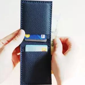 남성 가죽 지갑 반지갑 데일리 슬림 접이식 패션 카드 휴대 지폐