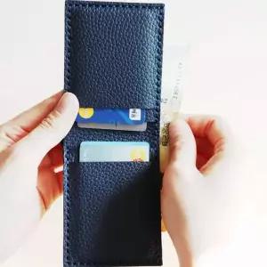 남성 가죽 지갑 반지갑 데일리 슬림 접이식 패션 카드 휴대 지폐