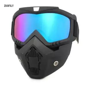 야외 사이클링 안경 오토바이 페이스 가드 오프로드 마스크 라이딩 고글 보호 훈련 스포츠 앞유리