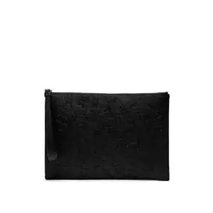 [롯데백화점]닥스 액세서리 블랙 가죽 강아지 프린팅 클러치백 DBBA9E466